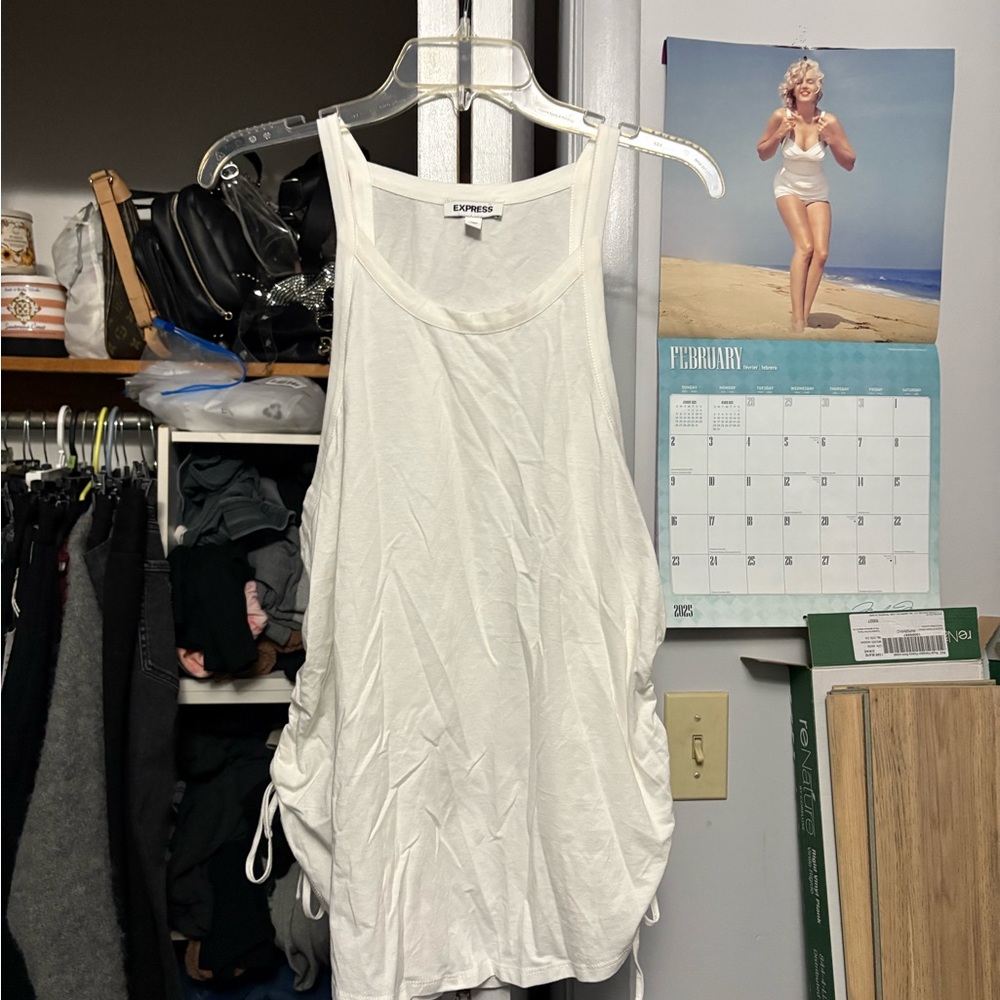 Express White Tank Top